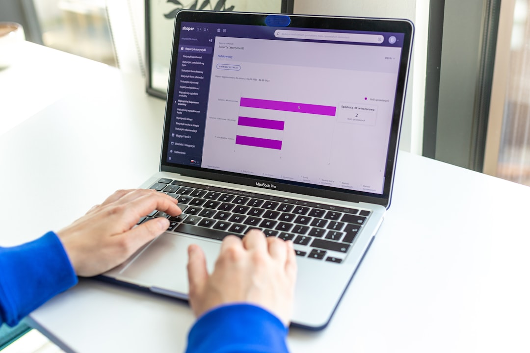 services-img Hands typing on keyboard. Online store management board.